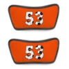 Soccer Repwell® Sandal Straps - Custom Soccer Number 1 Soccer Repwell® Sandal Straps - Custom Soccer Number -Sport Gift Store sc 03526 STRAPS ORANGE FLAT