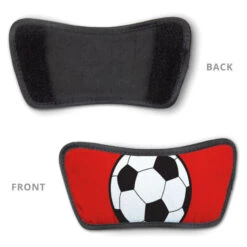 Soccer Repwell® Sandal Straps - Soccer Ball -Sport Gift Store sc 03527 STRAPS RED DETAIL