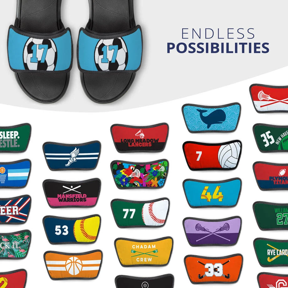 Soccer Repwell® Sandal Straps - Soccer Ball With Number 7 Soccer Repwell® Sandal Straps - Soccer Ball With Number - Image 5