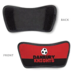 Soccer Repwell® Slide Sandals - Team Name Colorblock -Sport Gift Store sc 03533 REDBLACK DETAIL