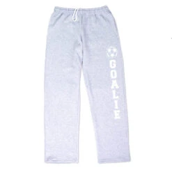 Soccer Fleece Sweatpants - Goalie -Sport Gift Store sc 03562 GRAY FLAT