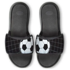 Soccer Repwell® Slide Sandals - Ball Reflected