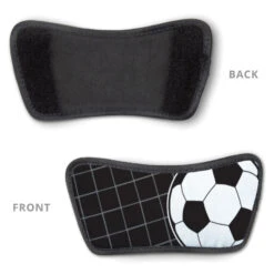 Soccer Repwell® Sandal Straps - Ball Reflected -Sport Gift Store sc 03582 STRAPS BLACK DETAIL