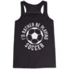Soccer Flowy Racerback Tank Top - I'd Rather Be Playing Soccer (Round) 2 Soccer Flowy Racerback Tank Top - I'd Rather Be Playing Soccer (Round) -Sport Gift Store sc 03601 BLACK MAIN