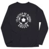 Soccer Long Sleeve Performance Tee - I'd Rather Be Playing Soccer (Round) -Sport Gift Store sc 03603 BLACK MAIN
