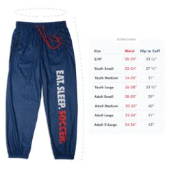 Soccer Lounge Pants - Eat Sleep Soccer -Sport Gift Store sc 03651 performanceloungepants