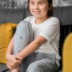 Soccer Embroidered Jogger - Soccer Ball Black/White -Sport Gift Store sc 03652 LIFESTYLE 2