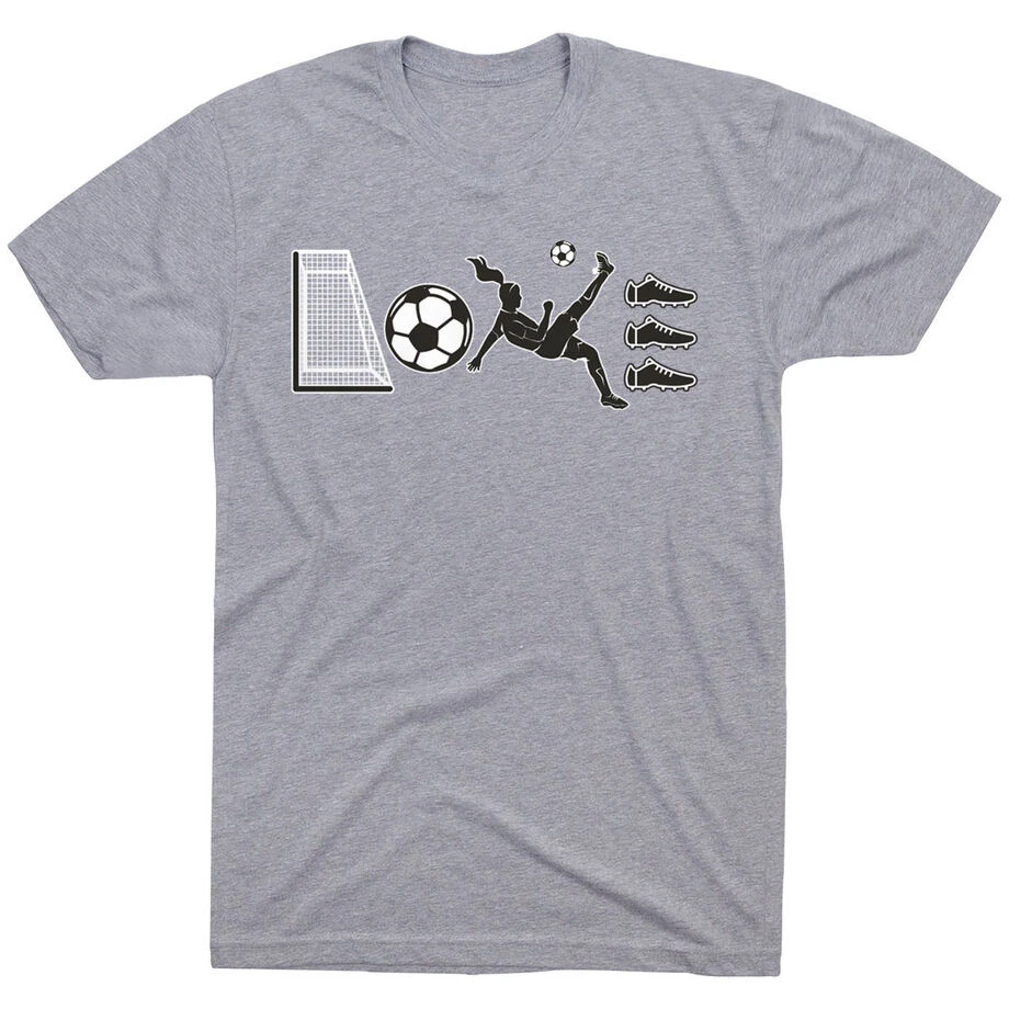 Soccer Short Sleeve T-Shirt - Soccer Love 3 Soccer Short Sleeve T-Shirt - Soccer Love