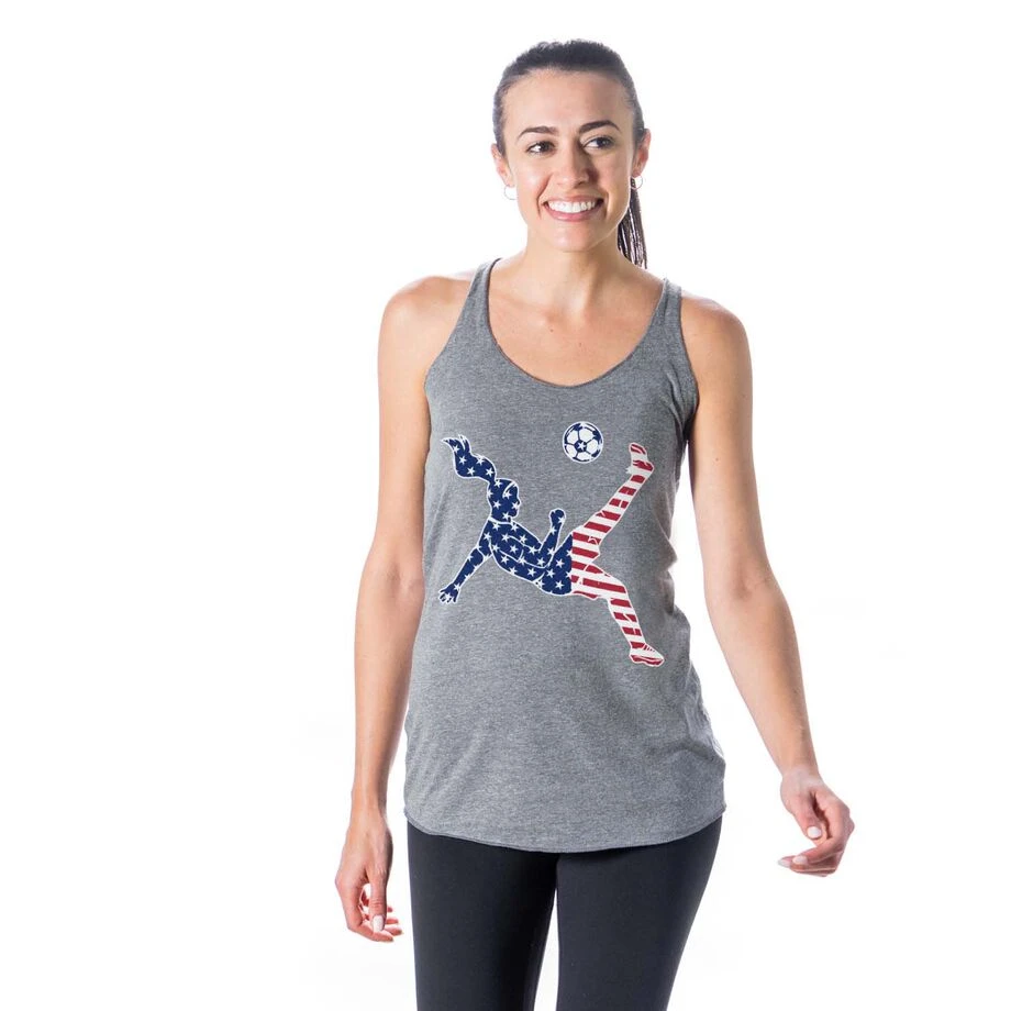 Soccer Women's Everyday Tank Top - Soccer Stars And Stripes Player 7 Soccer Women's Everyday Tank Top - Soccer Stars And Stripes Player - Image 5
