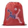 Soccer Drawstring Backpack - Girls Soccer Stars And Stripes Player 2 Soccer Drawstring Backpack - Girls Soccer Stars And Stripes Player -Sport Gift Store sc 03726 RED MAIN