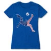 Soccer Women's Everyday Tee - Girls Soccer Stars And Stripes Player