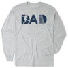 Soccer Tshirt Long Sleeve - Soccer Dad Silhouette -Sport Gift Store sc 03752 GRAY MAIN