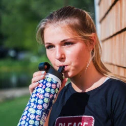 Soccer Water Bottle - Girl Soccer Player -Sport Gift Store sc 03812 LIFESTYLE 3