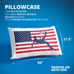 Soccer Pillowcase - Land That We Love -Sport Gift Store sc 03829 DETAILS