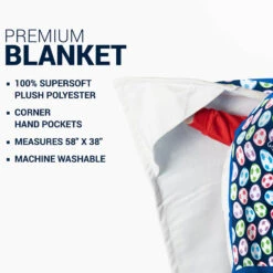 Soccer Premium Blanket - Play Soccer -Sport Gift Store sc 03831 DETAILS