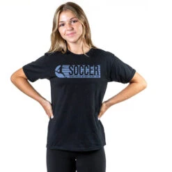 Soccer Short Sleeve T-Shirt - 100% Of The Shots 8 Soccer Short Sleeve T-Shirt - 100% Of The Shots -Sport Gift Store sc 03833 BLACK GIRLS