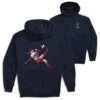 Soccer Hooded Sweatshirt - Soccer Santa (Back Design) 2 Soccer Hooded Sweatshirt - Soccer Santa (Back Design) -Sport Gift Store sc 03862 NAVY MAIN