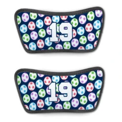 Soccer Repwell® Sandal Straps - Personalized Soccer Balls Colorful