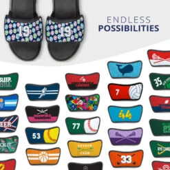 Soccer Repwell® Sandal Straps - Personalized Soccer Balls Colorful -Sport Gift Store sc 03864 STRAPS MULTI