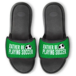 Soccer Repwell® Slide Sandals - Rather Be Playing Soccer
