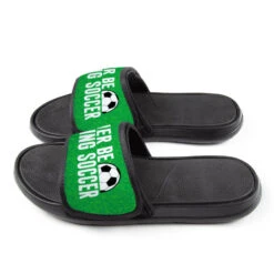 Soccer Repwell® Slide Sandals - Rather Be Playing Soccer -Sport Gift Store sc 03865 SIDE