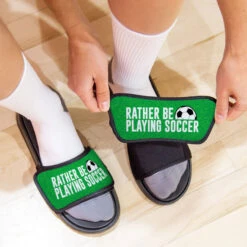 Soccer Repwell® Sandal Straps - Rather Be Playing Soccer -Sport Gift Store sc 03865 STRAPS LIFESTYLE