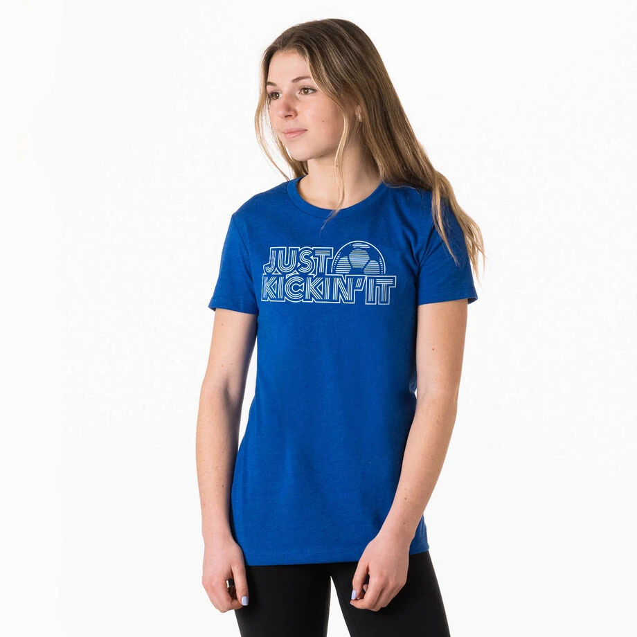 Soccer Women's Everyday Tee - Just Kickin' It 4 Soccer Women's Everyday Tee - Just Kickin' It - Image 2