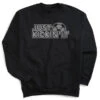 Soccer Crewneck Sweatshirt - Just Kickin' It -Sport Gift Store sc 03876 BLACK FLAT