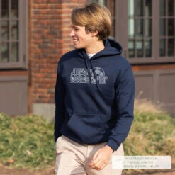 Soccer Hooded Sweatshirt - Just Kickin' It -Sport Gift Store sc 03877 NAVY LIFESTYLE MALE