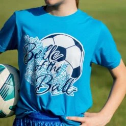 Soccer T-Shirt Short Sleeve - Belle Of The Ball -Sport Gift Store sc 03880 TURQUOISE LIFESTYLE 3