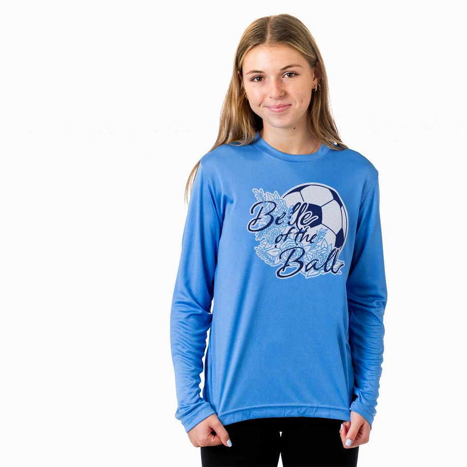 Soccer Long Sleeve Performance Tee - Belle Of The Ball 4 Soccer Long Sleeve Performance Tee - Belle Of The Ball - Image 2