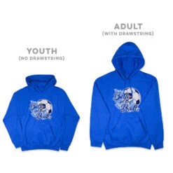 Soccer Hooded Sweatshirt - Belle Of The Ball -Sport Gift Store sc 03889 ROYAL SIZE