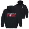 Soccer Hooded Sweatshirt - Ain't Afraid Of No Post (Back Design) -Sport Gift Store sc 03916 BLACK MAIN