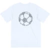Soccer Short Sleeve Performance Tee - Soccer Words -Sport Gift Store sc 03923 WHITE MAIN