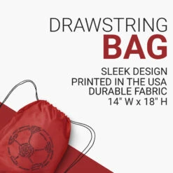 Soccer Drawstring Backpack - Soccer Words 8 Soccer Drawstring Backpack - Soccer Words -Sport Gift Store sc 03924 RED DETAILS