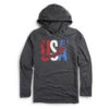 Soccer Lightweight Hoodie - USA Patriotic -Sport Gift Store sc 03954 GRAY MAIN