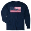 Soccer Tshirt Long Sleeve - Patriotic Soccer 2 Soccer Tshirt Long Sleeve - Patriotic Soccer -Sport Gift Store sc 03962 NAVY MAIN