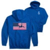 Soccer Hooded Sweatshirt - Patriotic Soccer (Back Design) 1 Soccer Hooded Sweatshirt - Patriotic Soccer (Back Design) -Sport Gift Store sc 03971 ROYAL MAIN