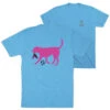 Soccer Short Sleeve T-Shirt - Sasha The Soccer Dog (Back Design) 1 Soccer Short Sleeve T-Shirt - Sasha The Soccer Dog (Back Design) -Sport Gift Store sc 03976 TURQUOISE MAIN