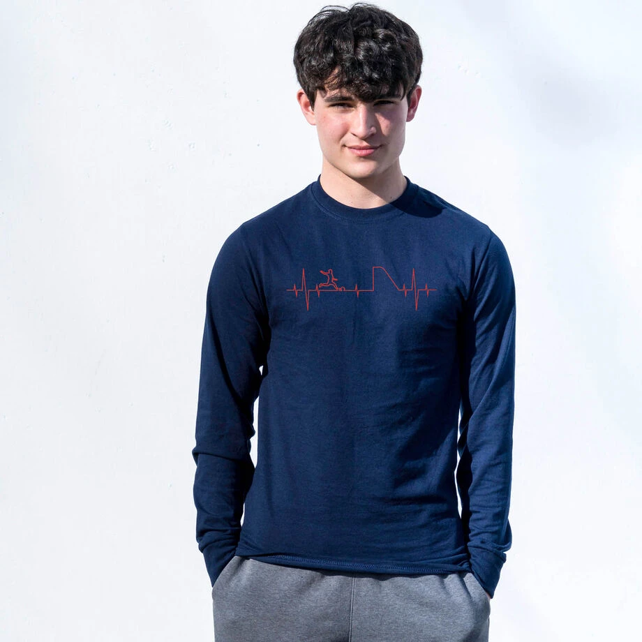 Soccer Tshirt Long Sleeve - Soccer Heartbeat 4 Soccer Tshirt Long Sleeve - Soccer Heartbeat - Image 2