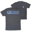 Soccer Short Sleeve T-Shirt - 100% Of The Shots (Back Design) -Sport Gift Store sc 04092 CHARCOAL MAIN
