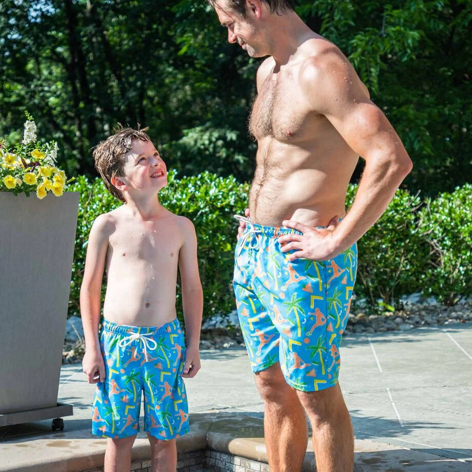 Soccer Swim Trunks - Island Breeze 8 Soccer Swim Trunks - Island Breeze - Image 6