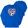 Soccer Tshirt Long Sleeve - Soccer USA (Back Design) 1 Soccer Tshirt Long Sleeve - Soccer USA (Back Design) -Sport Gift Store sc 04108 ROYAL MAIN