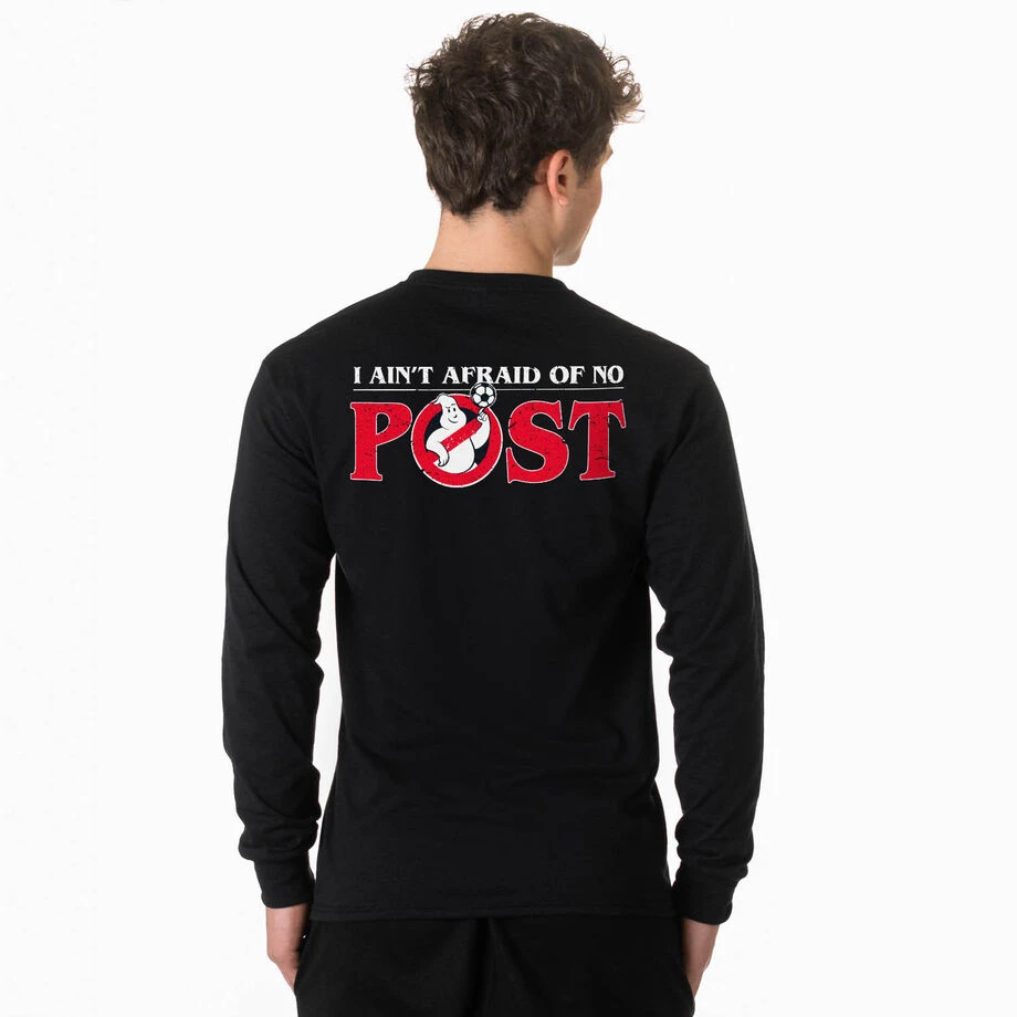 Soccer Tshirt Long Sleeve - Ain't Afraid Of No Post (Back Design) 4 Soccer Tshirt Long Sleeve - Ain't Afraid Of No Post (Back Design) - Image 2