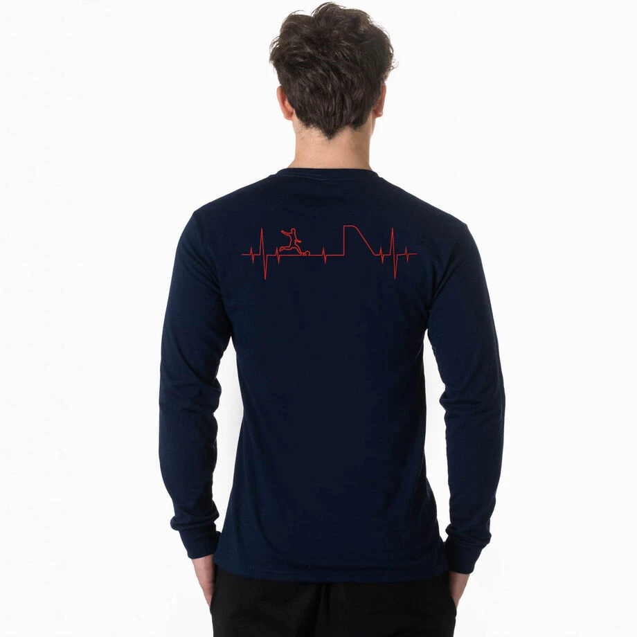 Soccer Tshirt Long Sleeve - Soccer Heartbeat (Back Design) 4 Soccer Tshirt Long Sleeve - Soccer Heartbeat (Back Design) - Image 2