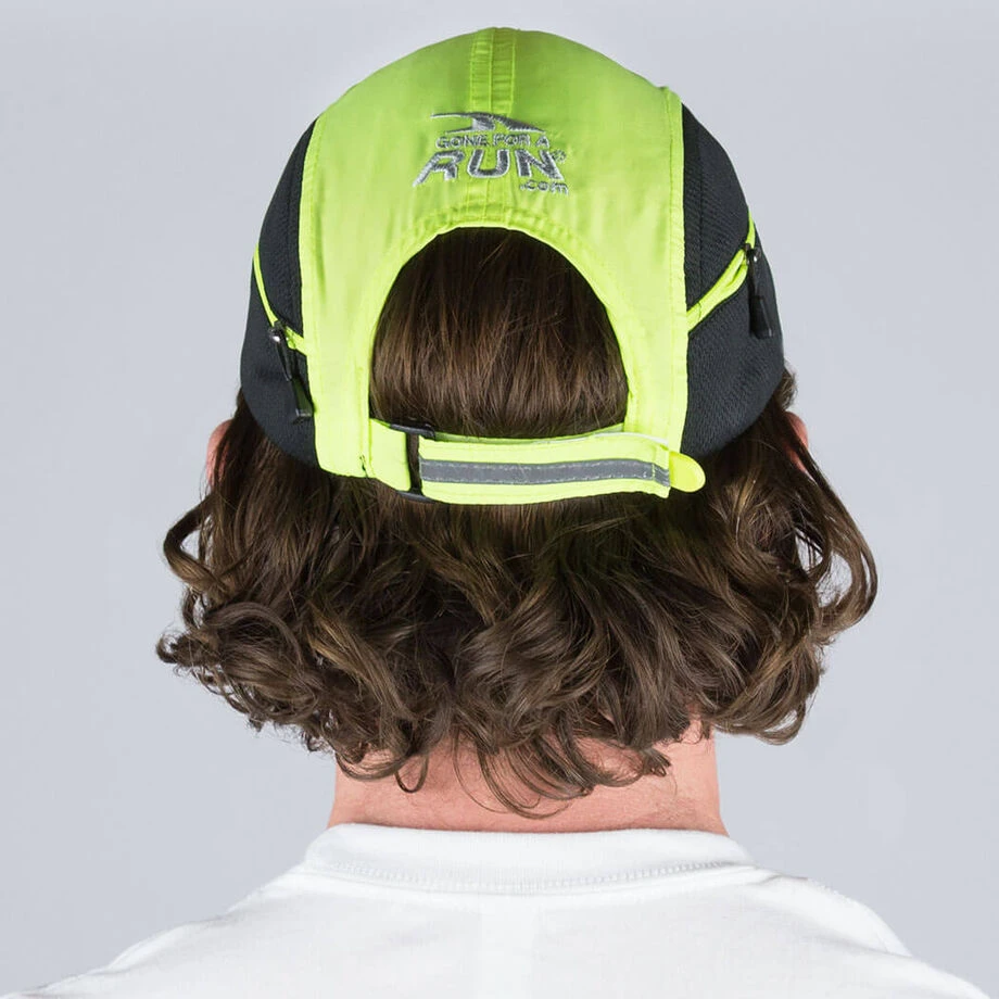 CoolRun Pocket Hat - Safety Yellow 13 CoolRun Pocket Hat - Safety Yellow - Image 11