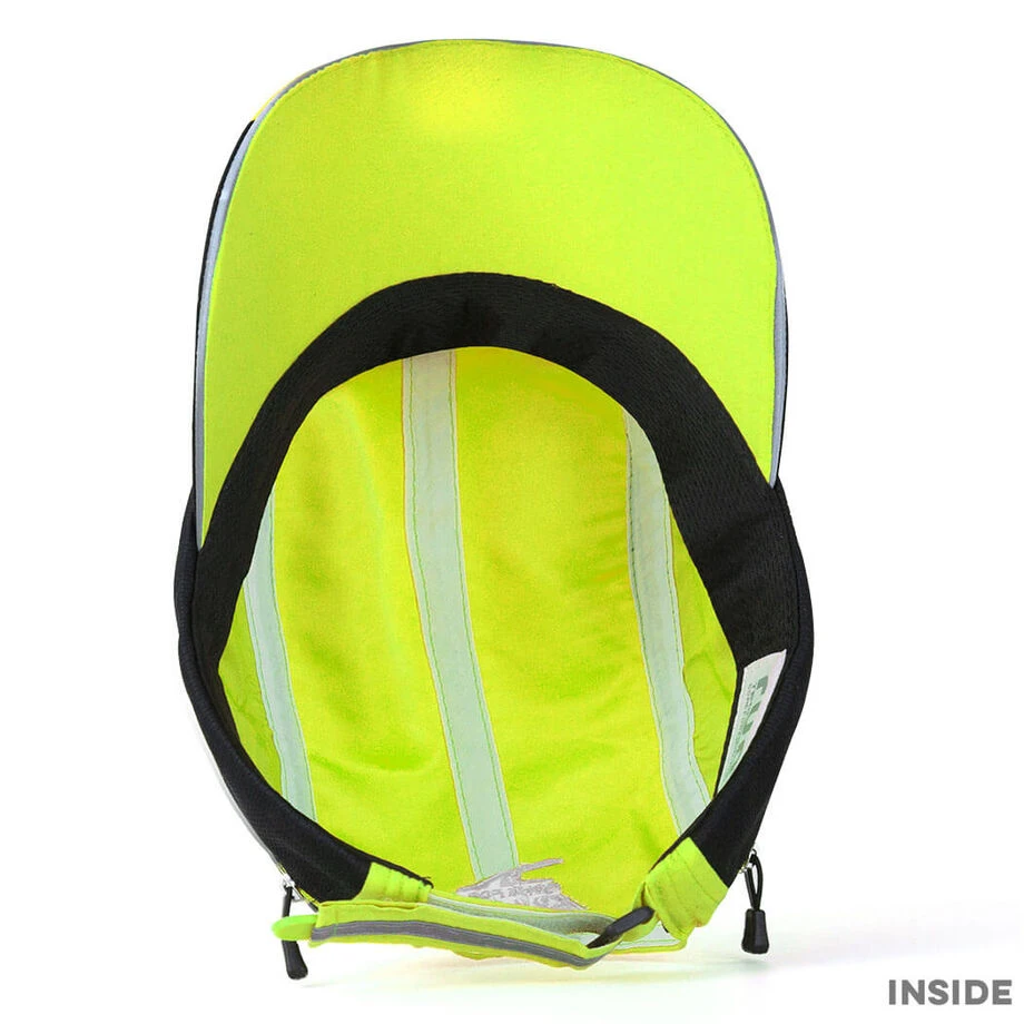 CoolRun Pocket Hat - Safety Yellow 7 CoolRun Pocket Hat - Safety Yellow - Image 5