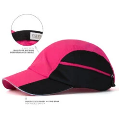 CoolRun Pocket Hat For Runners - Pink -Sport Gift Store tr 10946 4