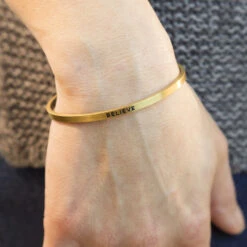 InspireME Cuff Bracelet - Believe -Sport Gift Store tr 35404 GOLD 6