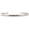 InspireME Cuff Bracelet - Choose Joy 2 InspireME Cuff Bracelet - Choose Joy -Sport Gift Store tr 35405 SILVER